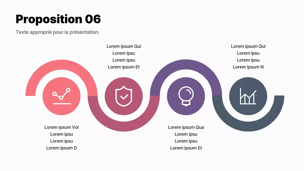 Un dossier moderne sur le processus d'élaboration des idées en violet