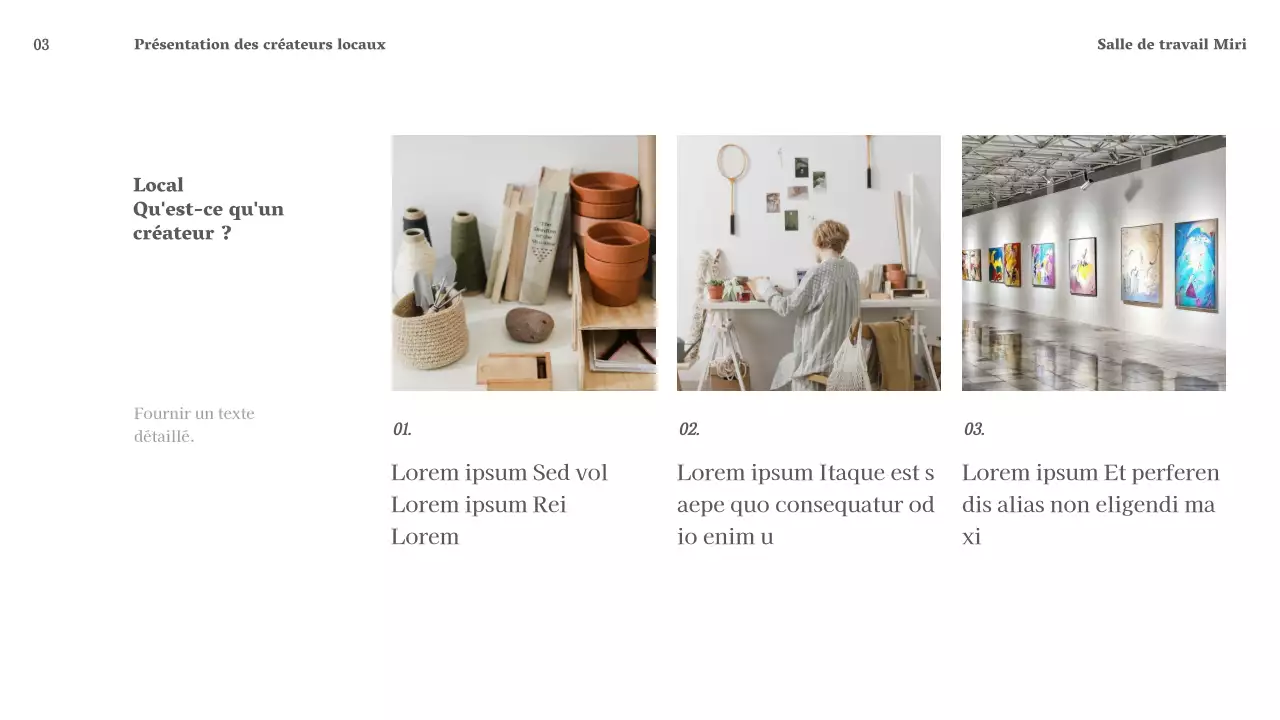 Faites la promotion de votre entreprise de location d'espaces sur un simple fond blanc.