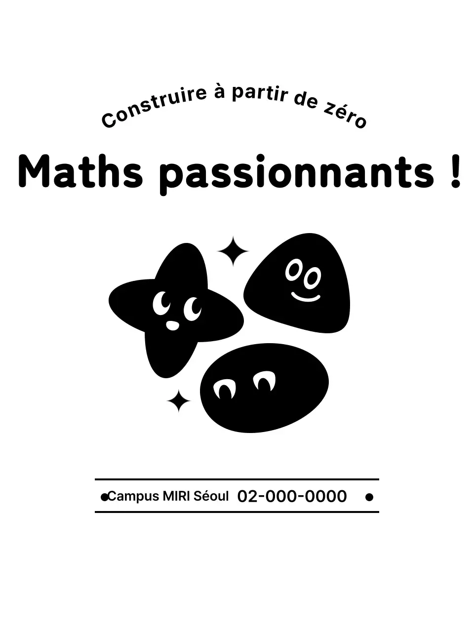 Conception d'une école de mathématiques avec des formes mignonnes