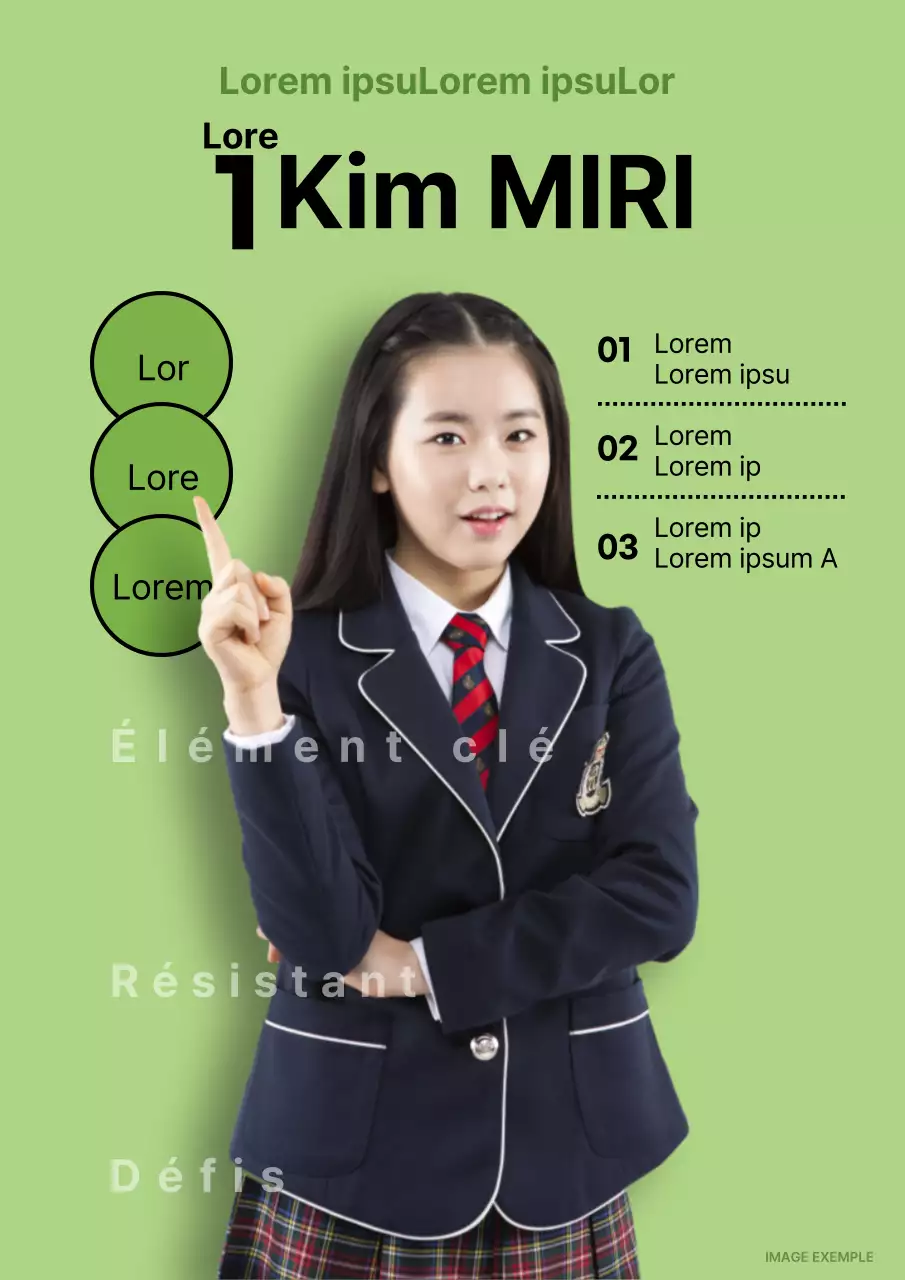 Faites la promotion de votre candidature au poste de président du corps étudiant avec un simple schéma de couleurs vert lime.