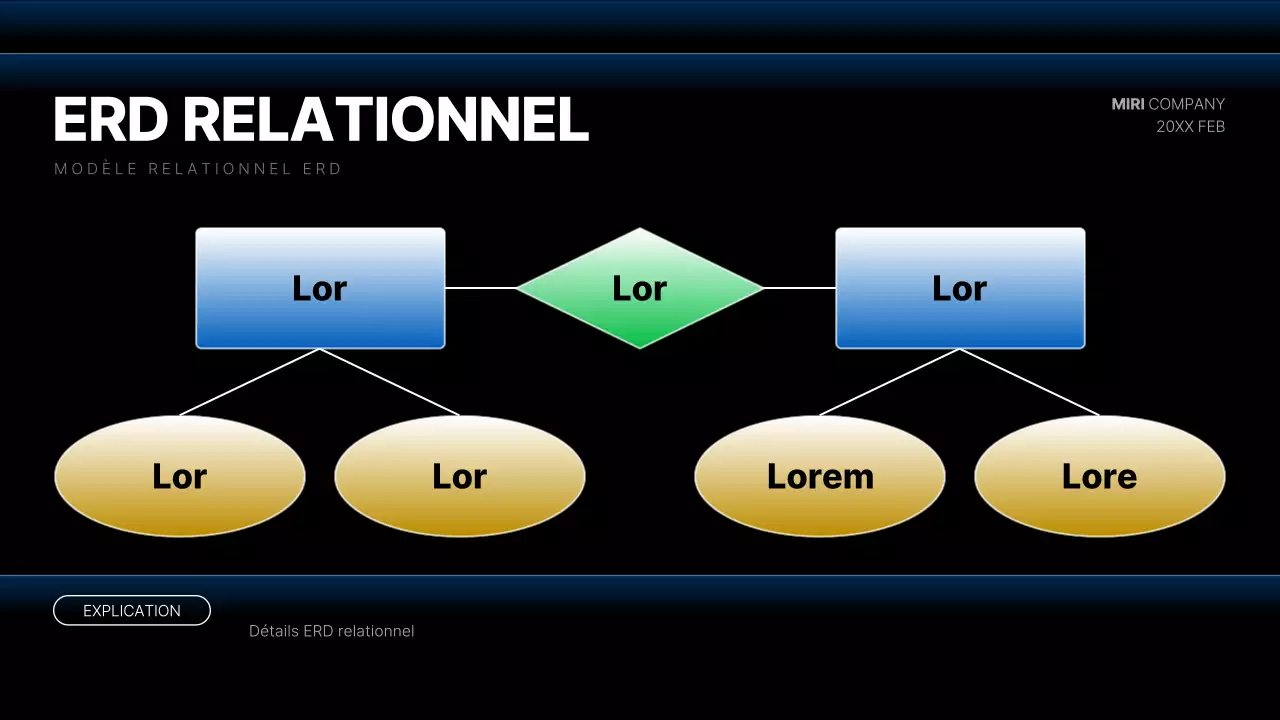 Rapports de diagrammes de développement modernes en noir et bleu