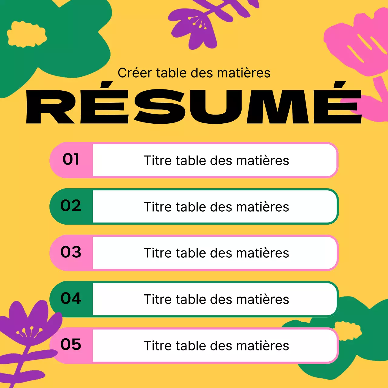 Guide des jolies fleurs de printemps jaunes et roses