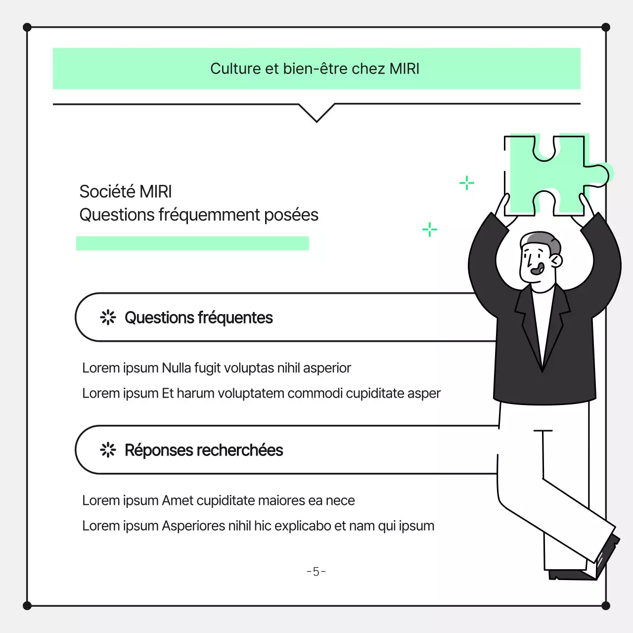 Papier à en-tête promotionnel d'entreprise minimaliste en chartreuse et noir