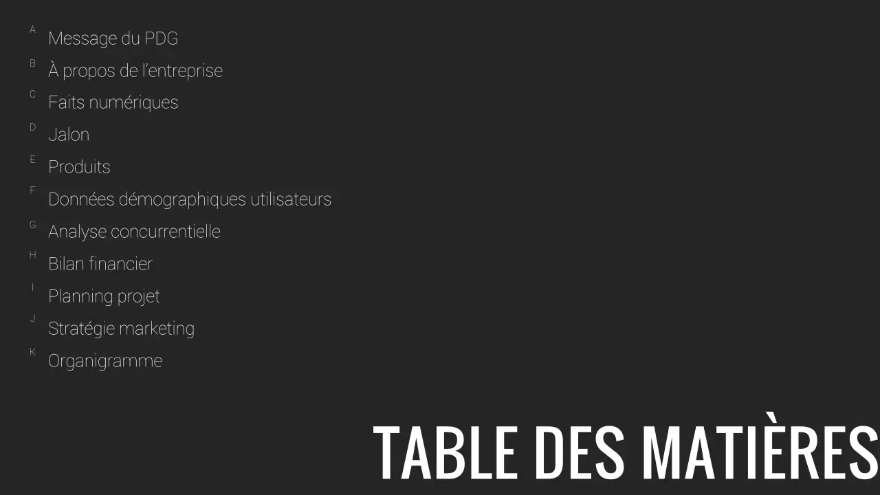 Rapport d'activité minimal en noir et blanc