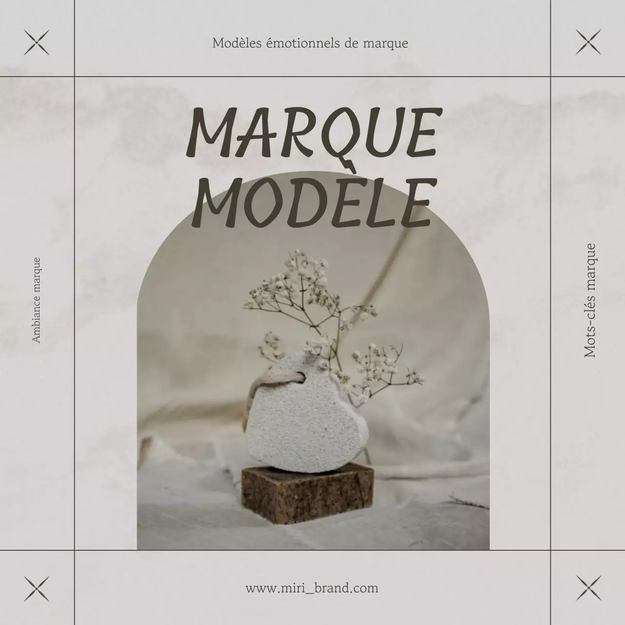 Beige et marron pour une image de marque moderne et émotionnelle