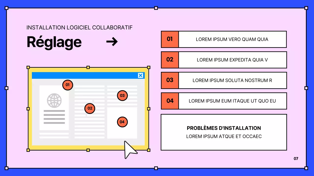 Matériel de formation des nouveaux embauchés en jaune et bleu Kitschy HR
