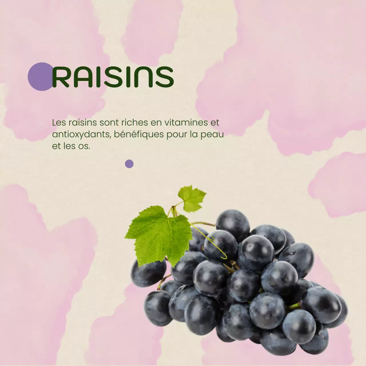 Publicité minimaliste pour les fruits de saison en beige et orange