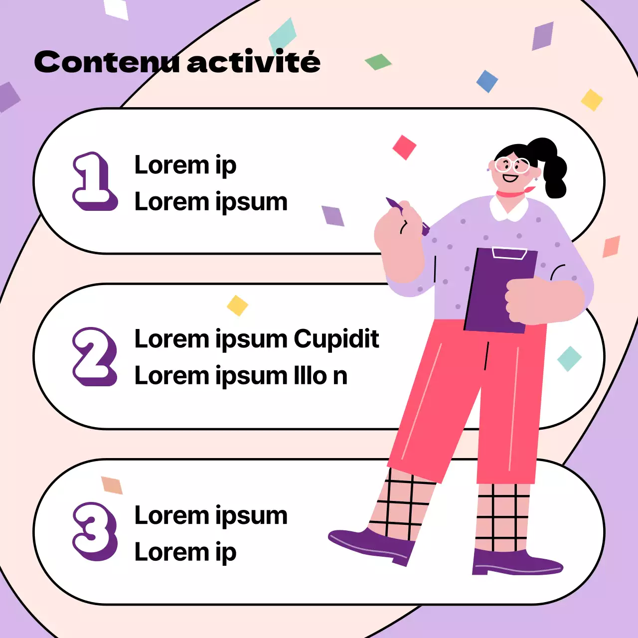 Promouvoir le festival de la jeunesse avec une touche de jaune et de rose.