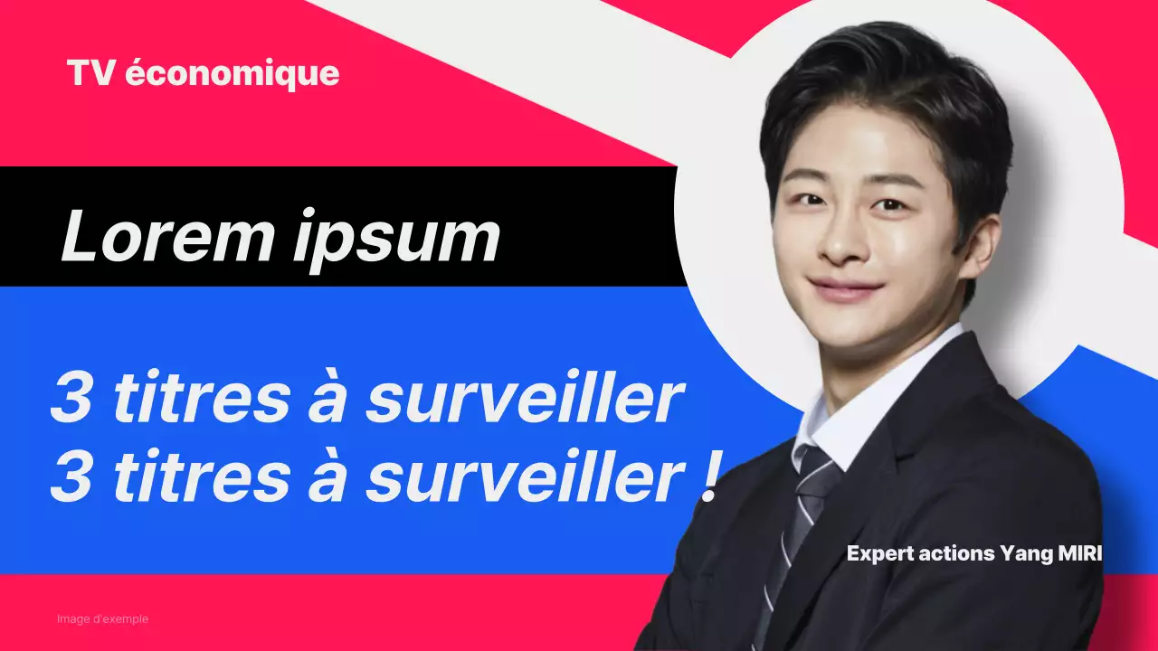 Des choix d'actions modernes en rouge et bleu