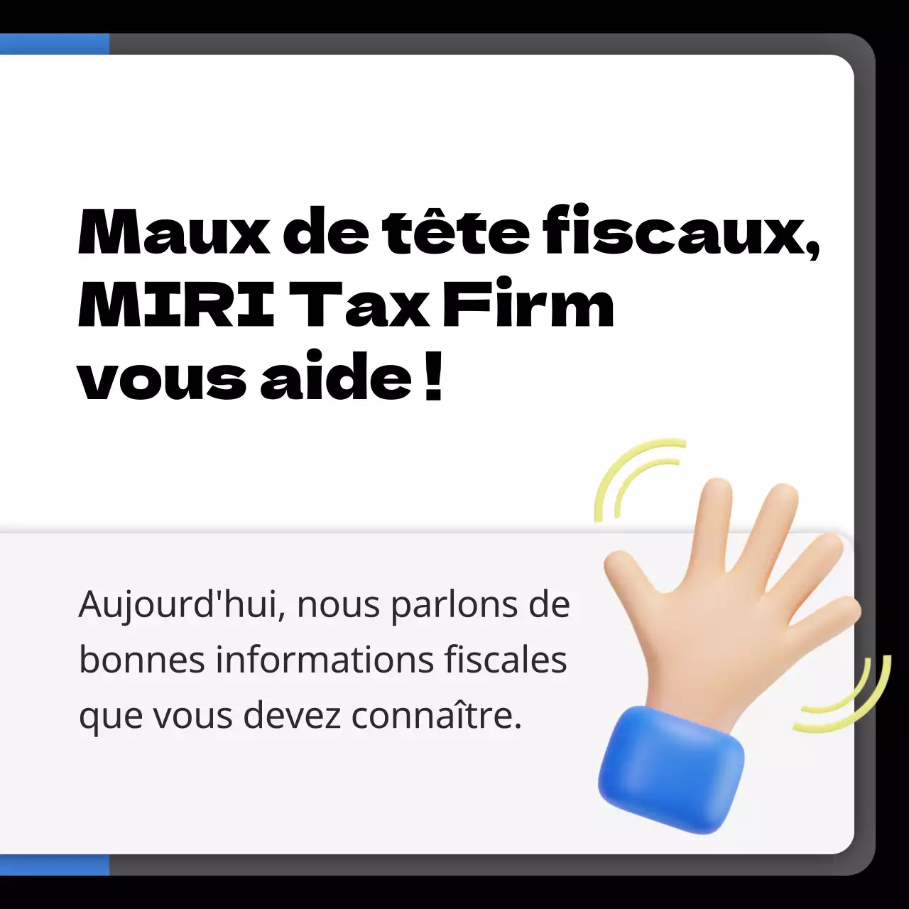 La comptabilité fiscale mise en évidence en noir et bleu