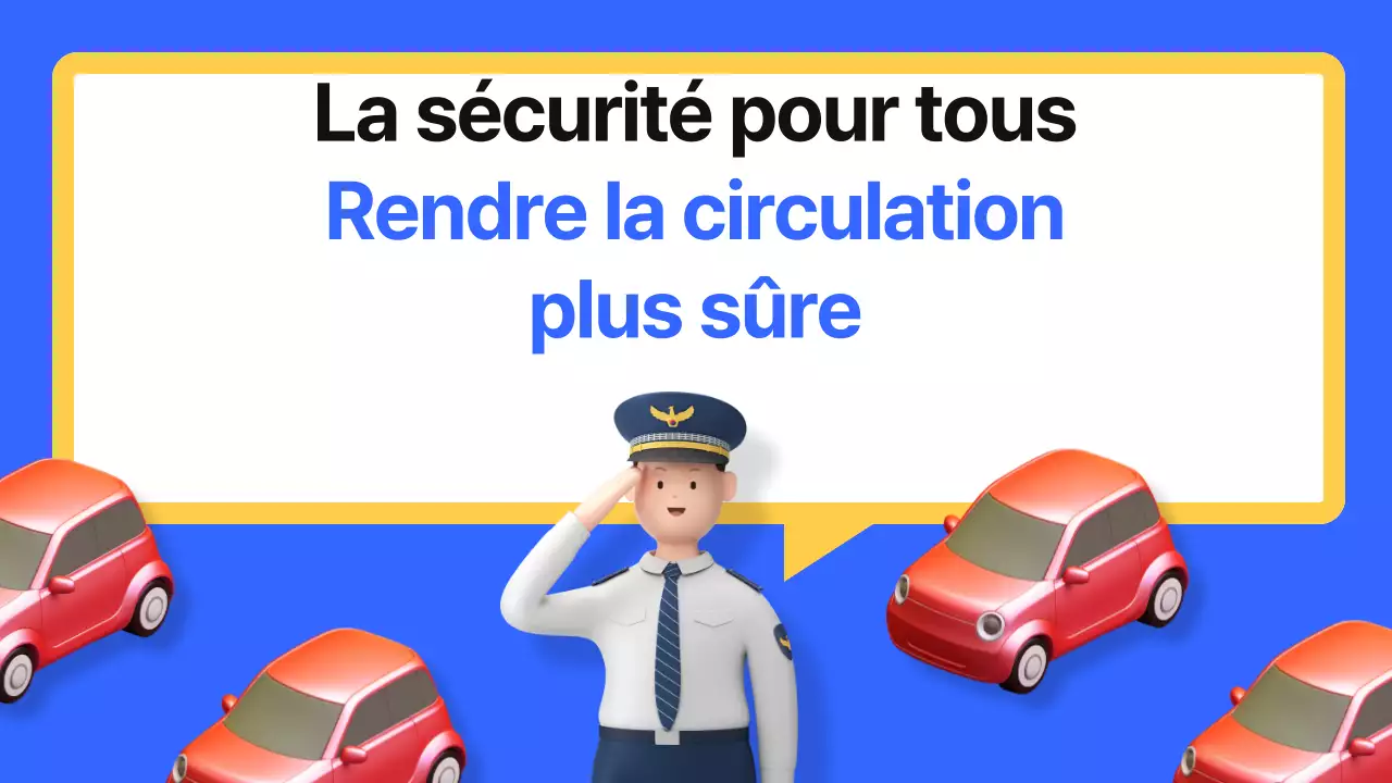 L'éducation à la sécurité routière en bleu