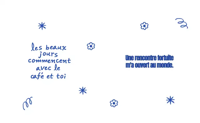 Marchandises d'inspiration vintage avec des textes écrits et des illustrations dessinées à la main