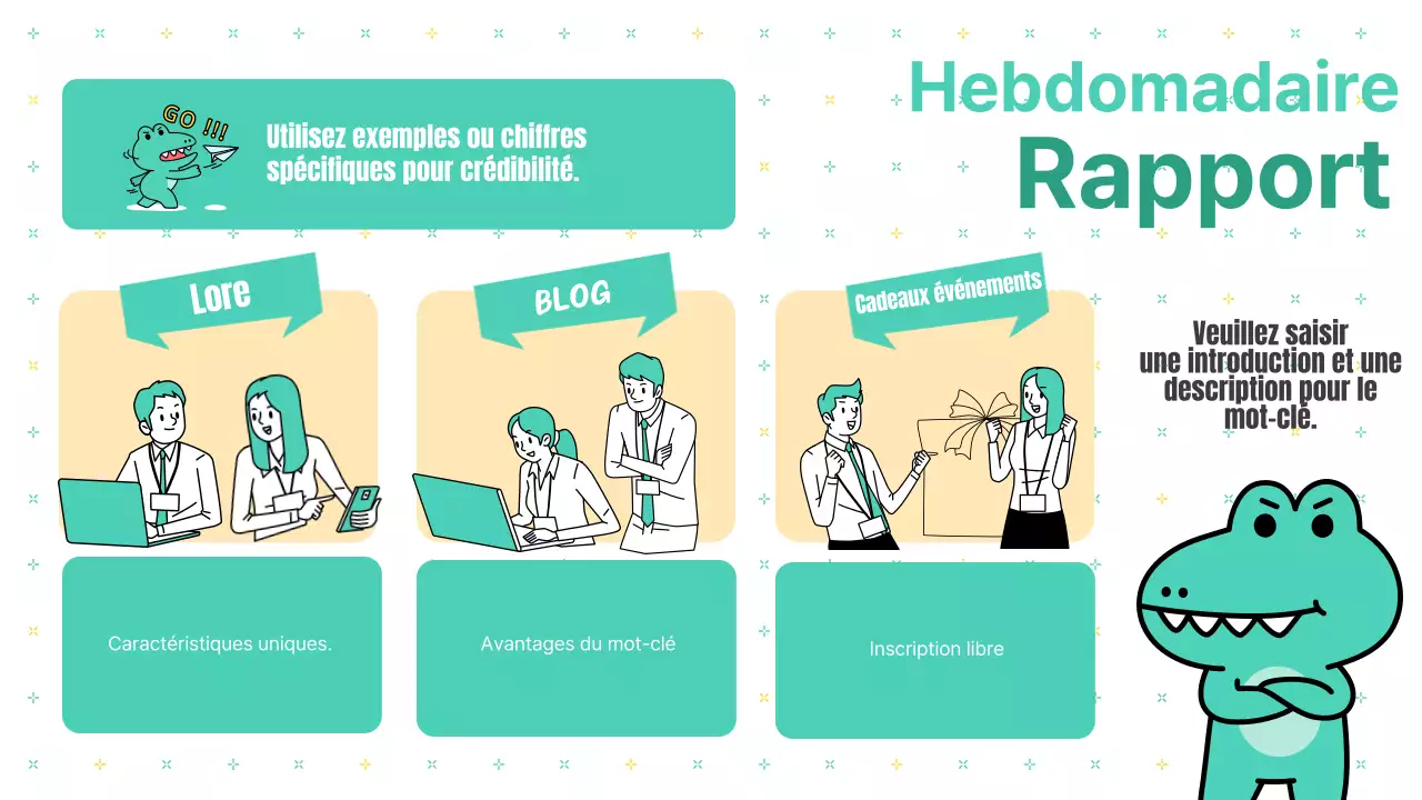 Rapport sur les notes de marketing relatives au kitsch blanc et menthe