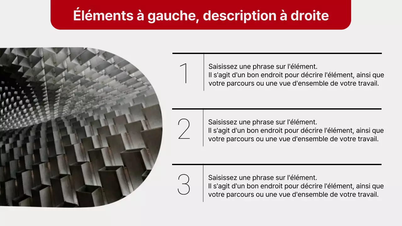 Rapport de mise en page simple en rouge et gris