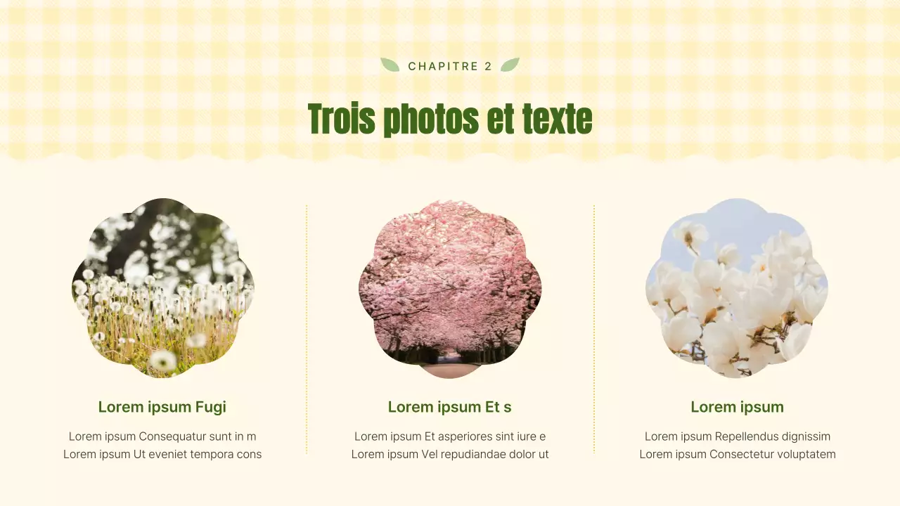 Planificateur jaune et joli fond floral