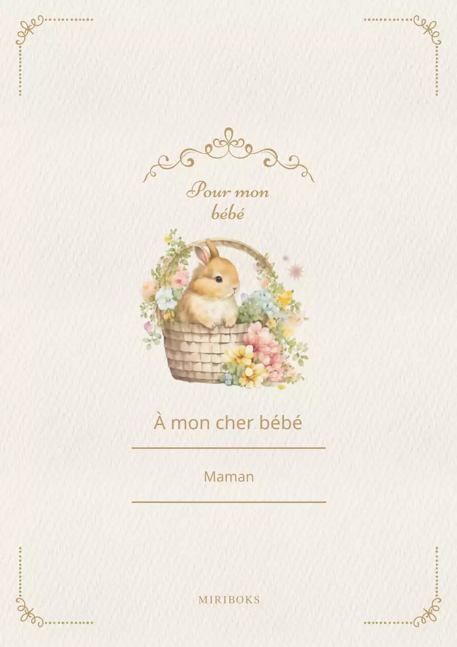 Couverture de livre d'enfant vintage en marron et or