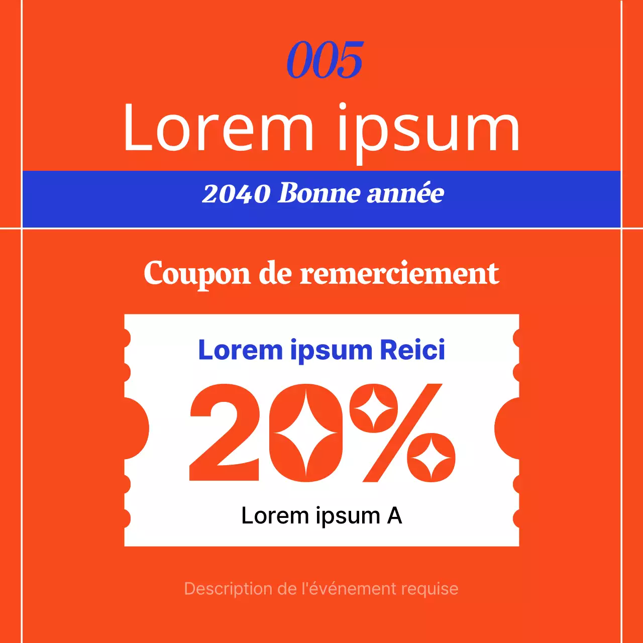 Promouvoir un modèle de vacances orientales en rouge et bleu