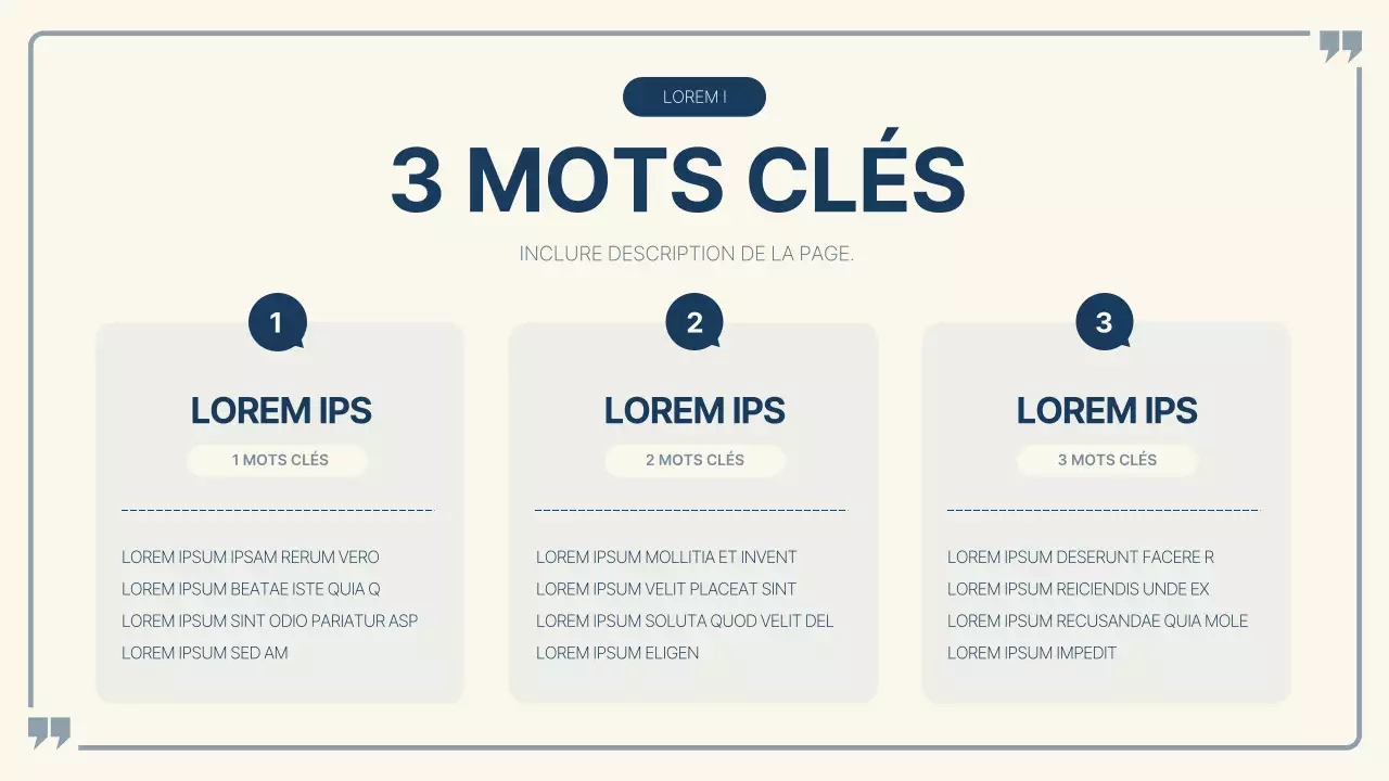 Rapport de présentation simple en bleu clair et bleu marine