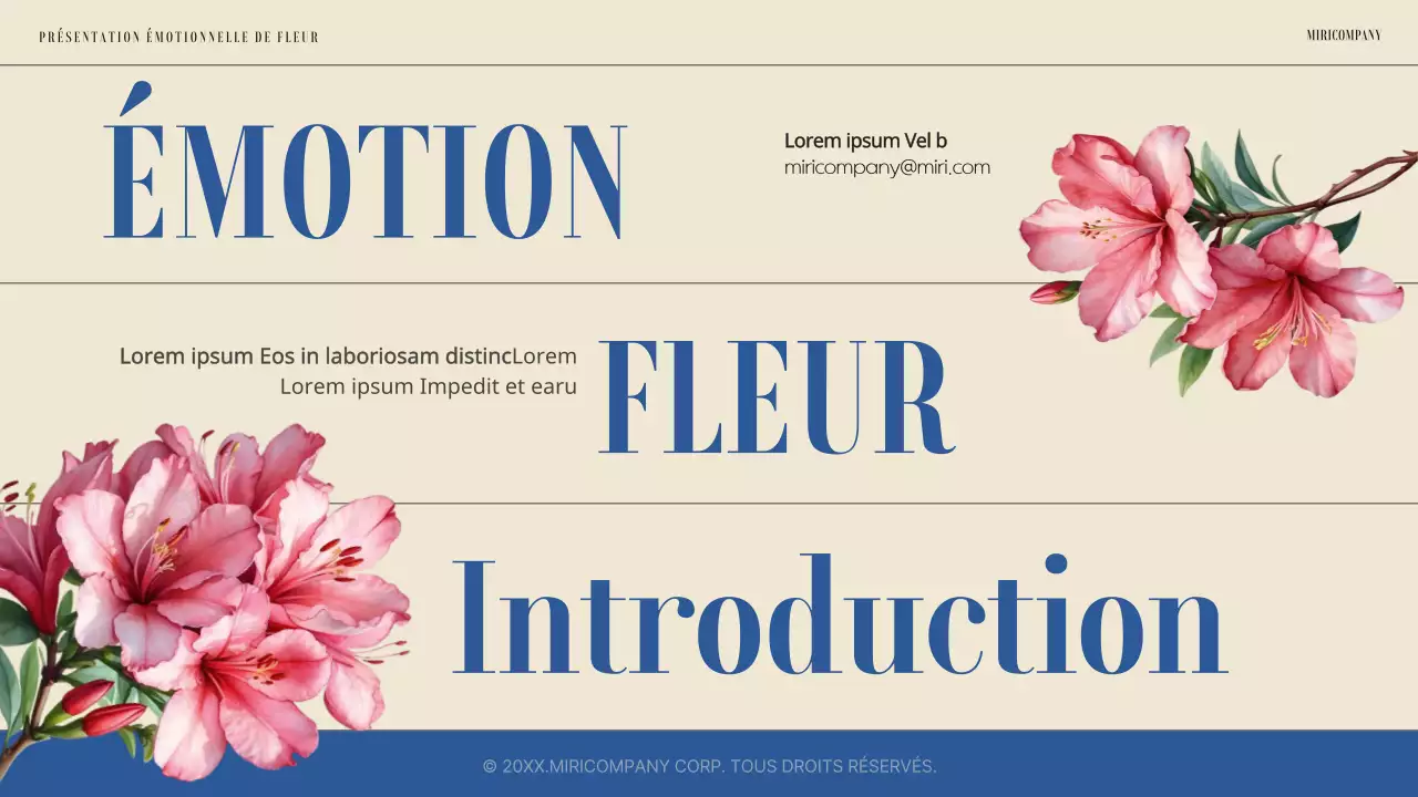 Présentation florale printanière simple et sentimentale en bleu et ivoire