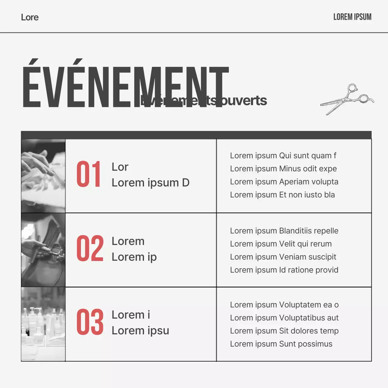 Poste de la marque Red's modern hair