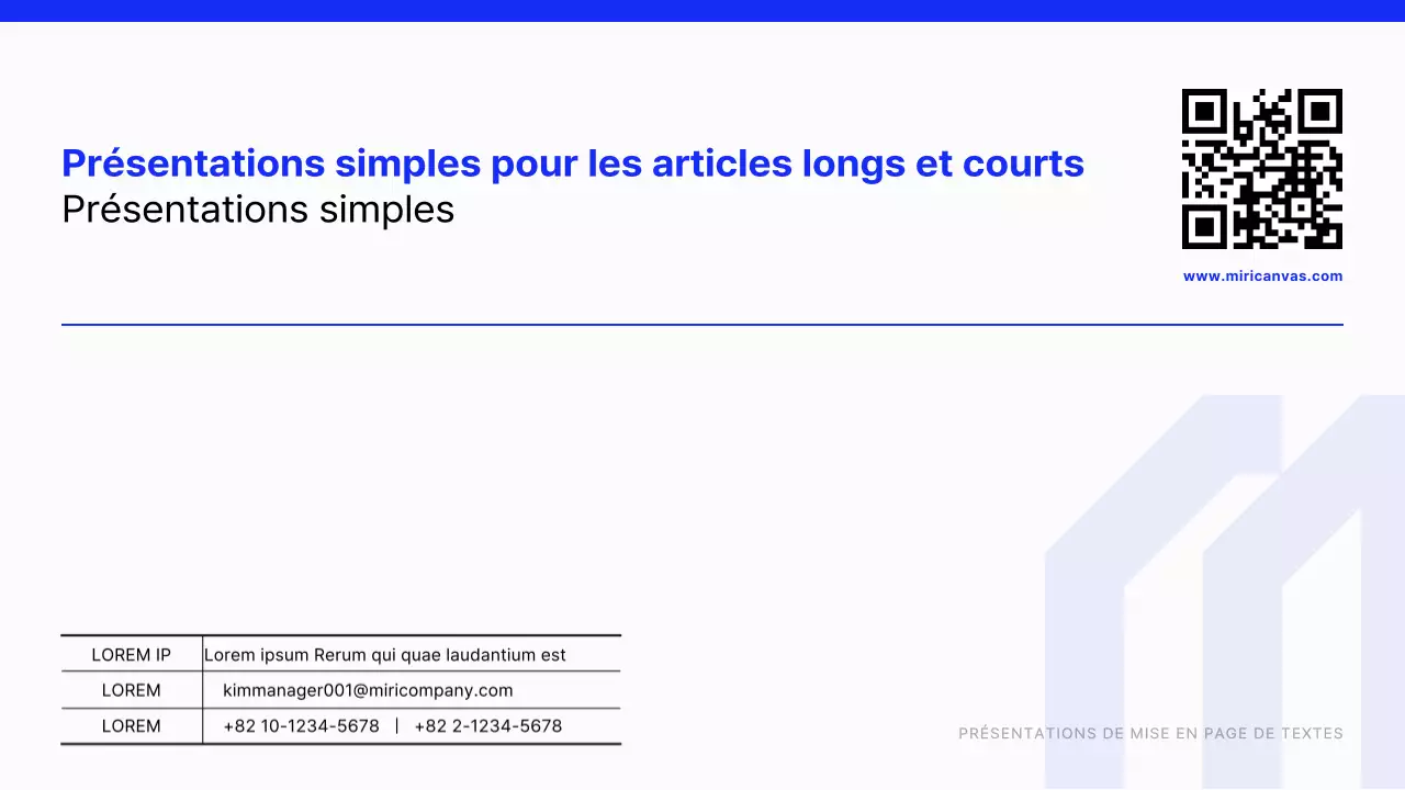 Rapport de mise en page moderne en bleu et blanc