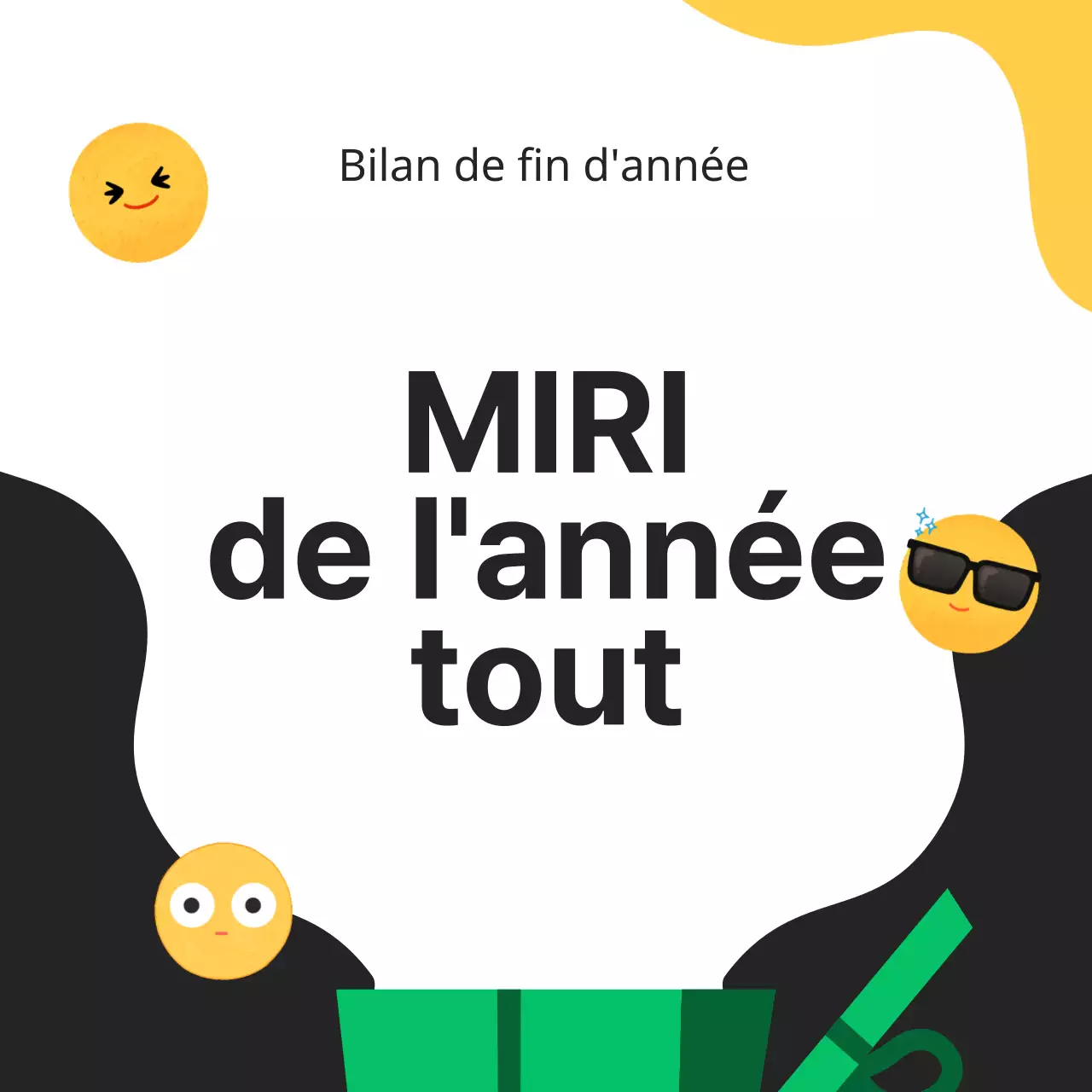 Conseils de fin d'année pour le pop art noir et orange