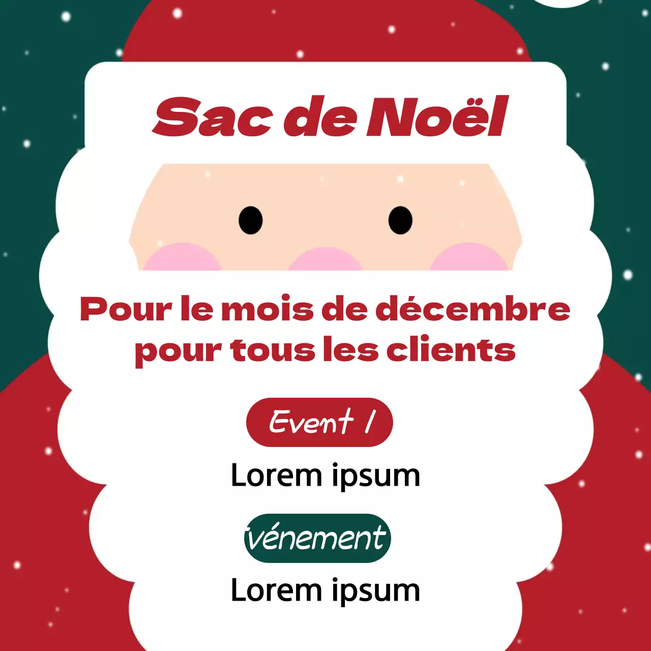 Promouvoir en vert et rouge