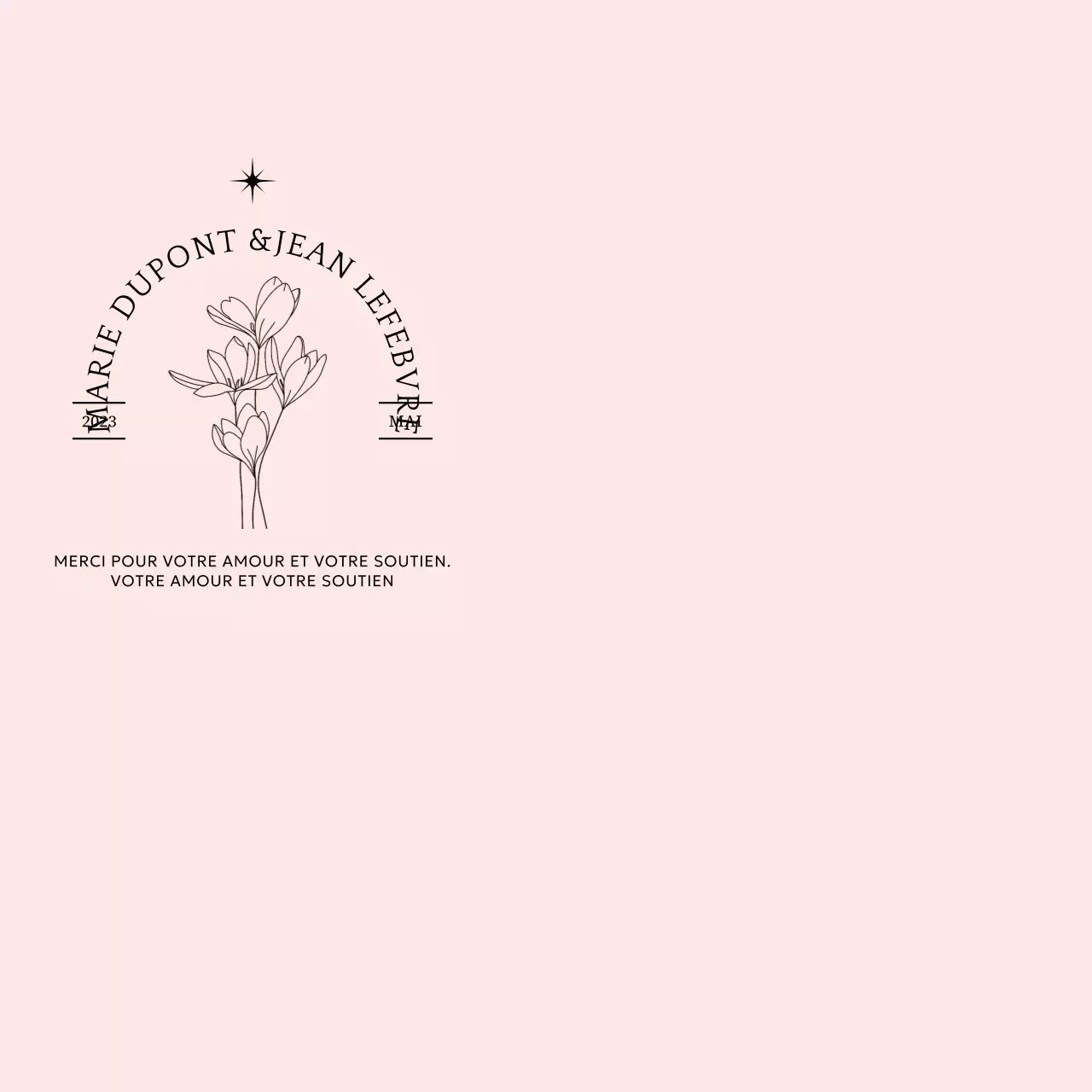 Concevoir des dragées de mariage avec de la typographie et des illustrations florales