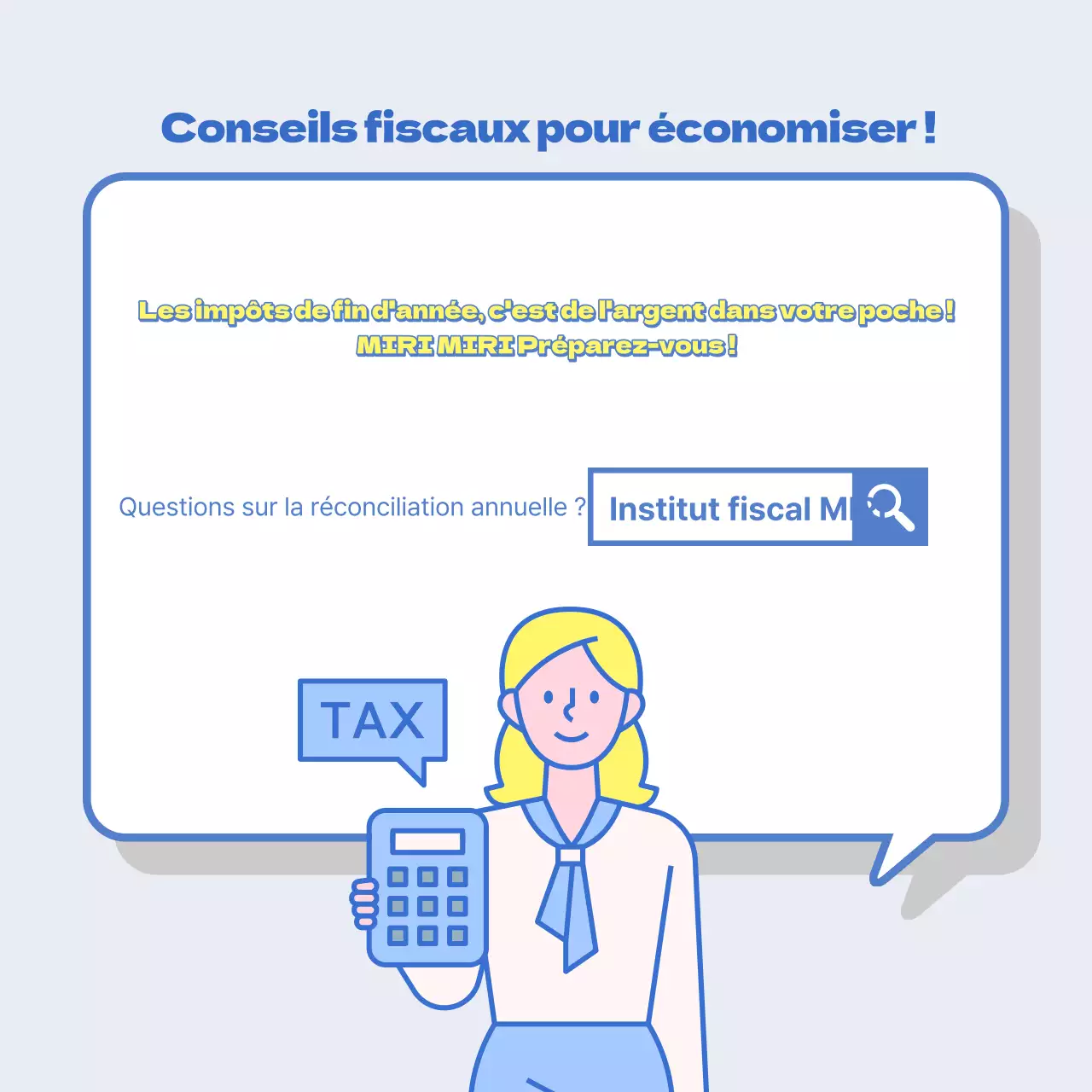 Un guide simple, en bleu et jaune, des concepts et de la terminologie de fin d'année