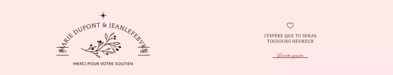 Concevoir des dragées de mariage avec de la typographie et des illustrations florales