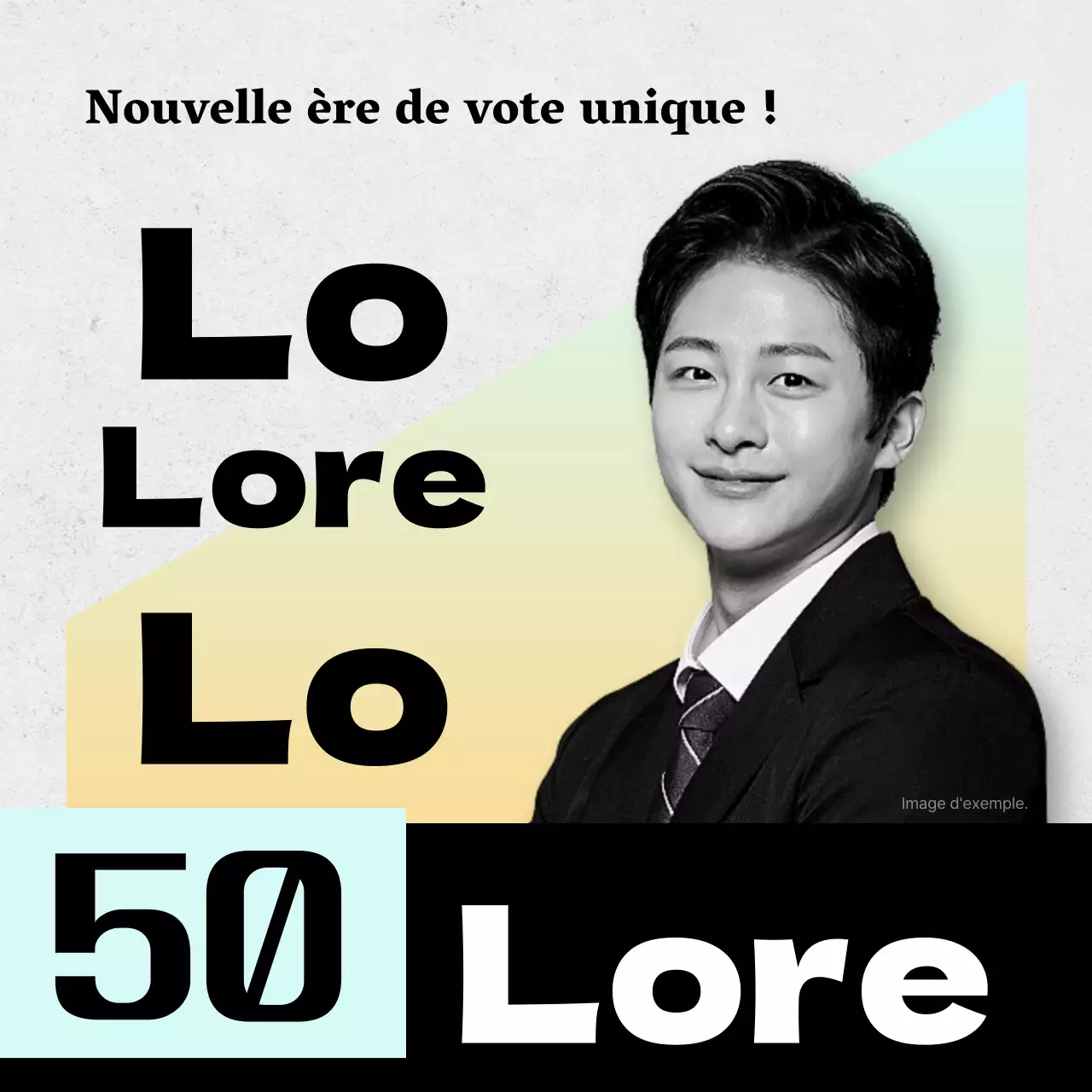 Noir et blanc, simple propagande électorale