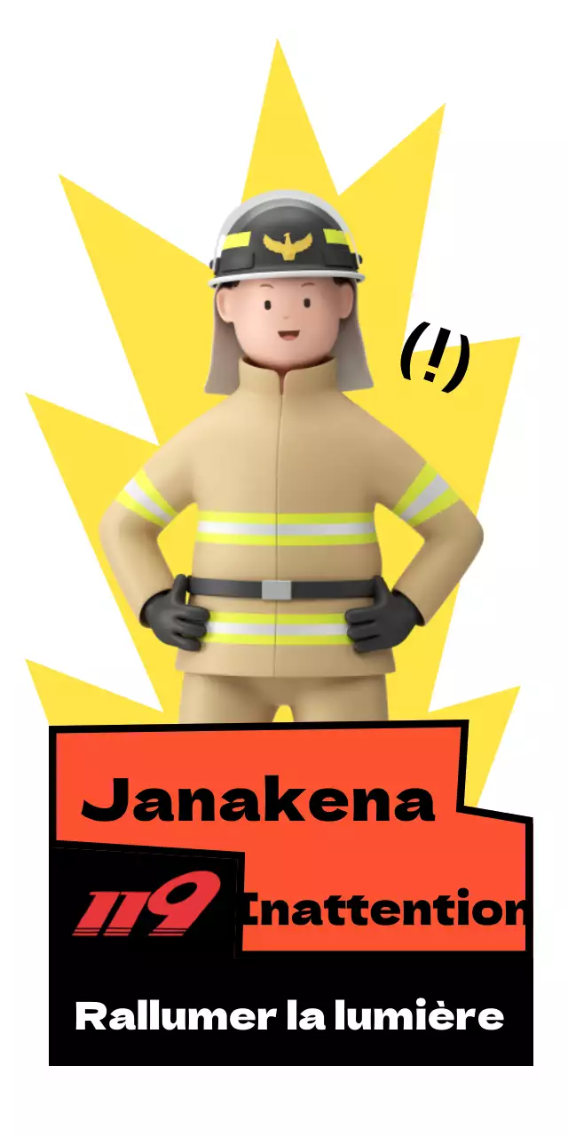 Les pompiers soulignent le danger en orange