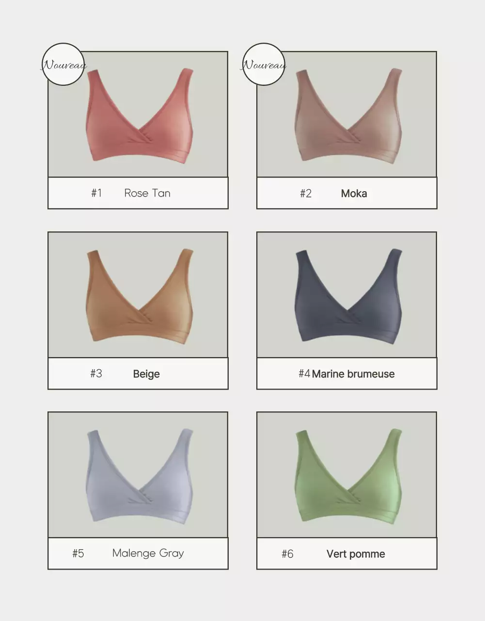 Publicité simple pour des sous-vêtements en blanc et chartreuse