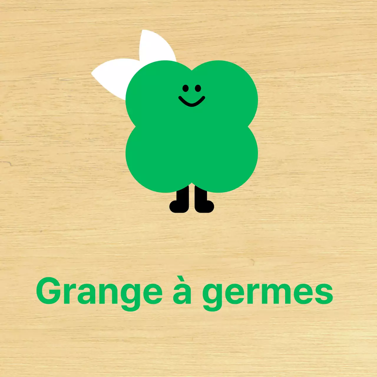 Plante verte : personnage mignon de la classe de maternelle