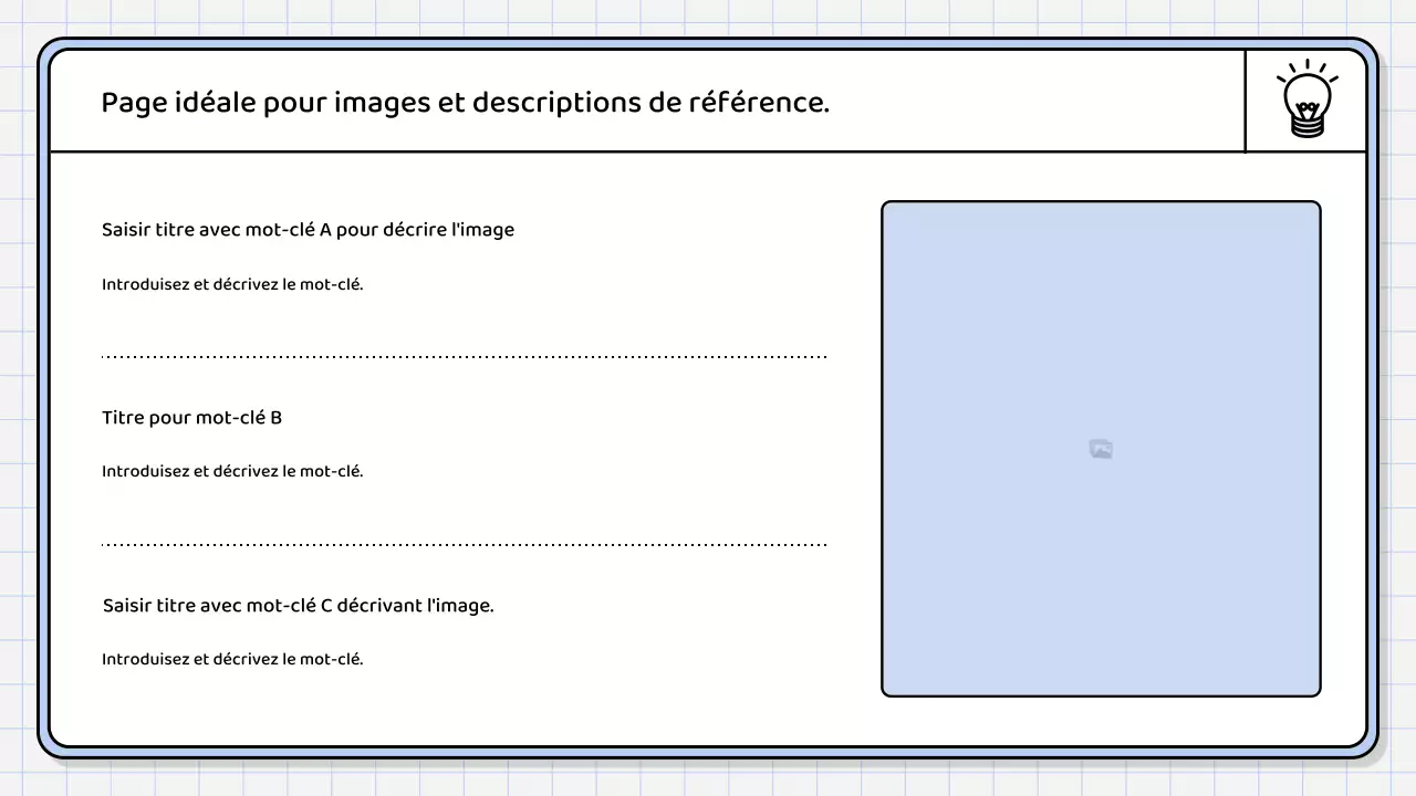 Un rapport de synthèse simple, de couleur bleu clair