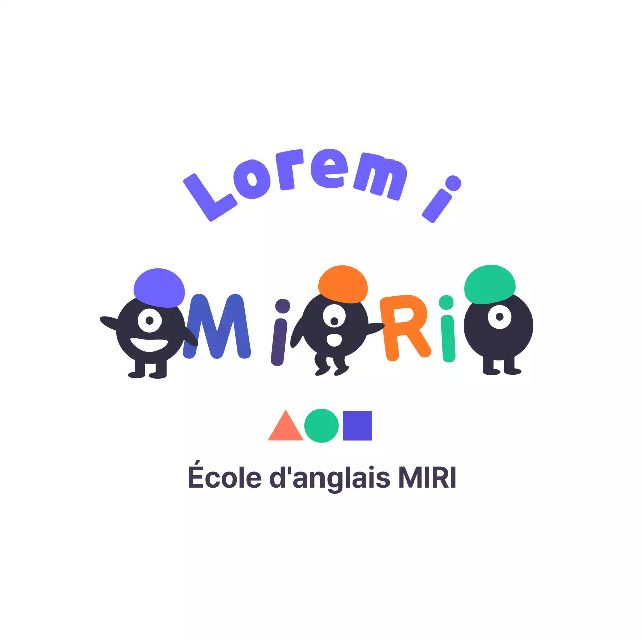 Une jolie école de bachotage avec des couleurs et des personnages vifs