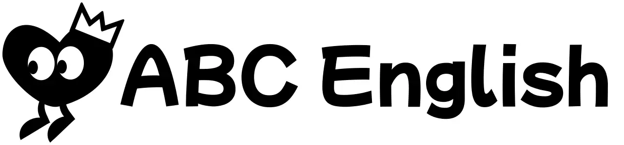 Un concept mignon d'académie de langue anglaise avec des personnages en forme de cœur