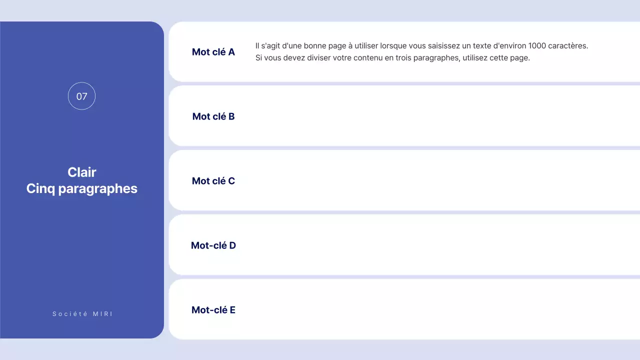 Texte simple en bleu pour un rapport sur lequel vous pouvez écrire beaucoup de choses