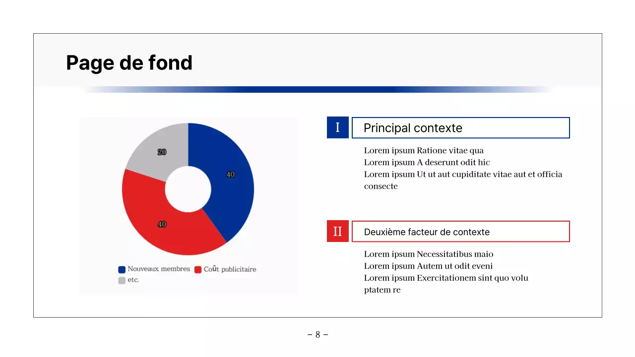 Rapport de base imprimable en bleu marine et gris