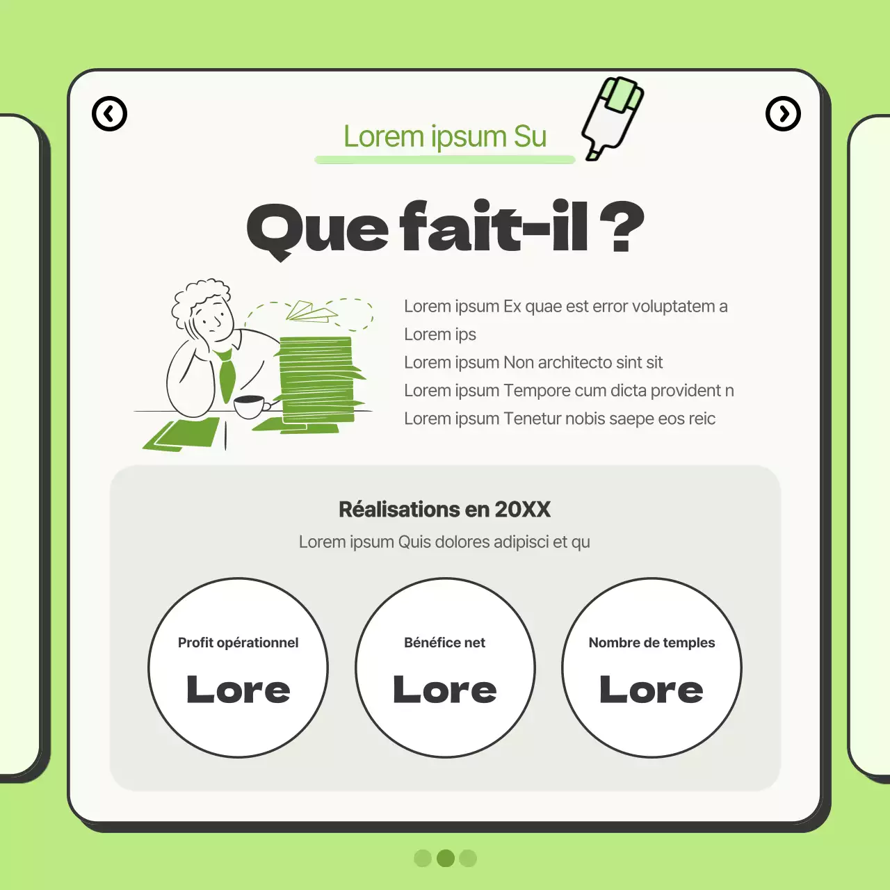 Promotion simple de l'entreprise en chartreuse et orange