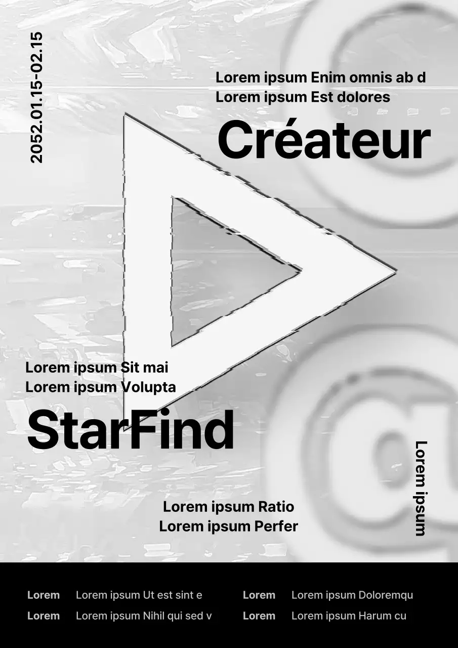 Annonce d'un programme de formation de créateurs cybernétiques gris et noirs