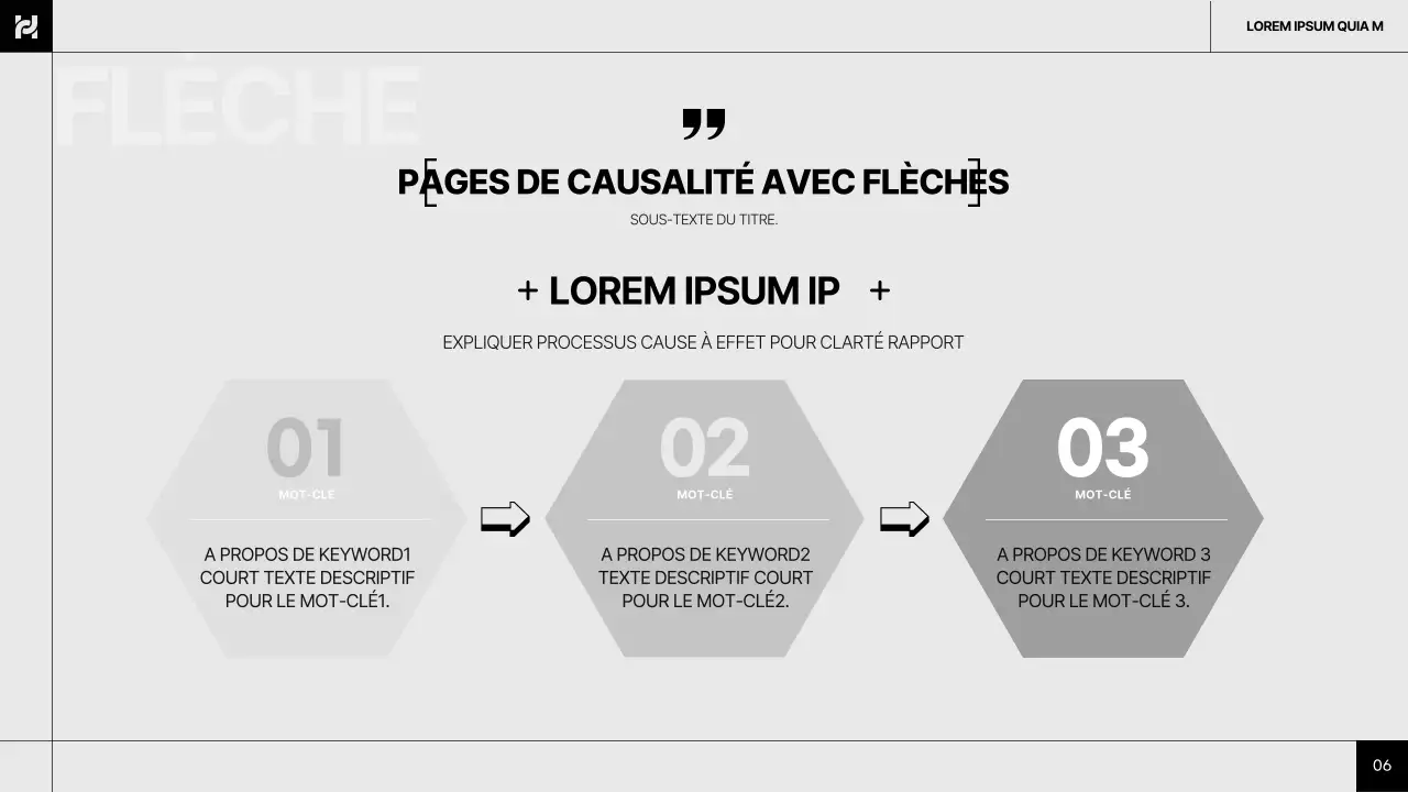 Simple, gris et noir, rapport de mise en page commun