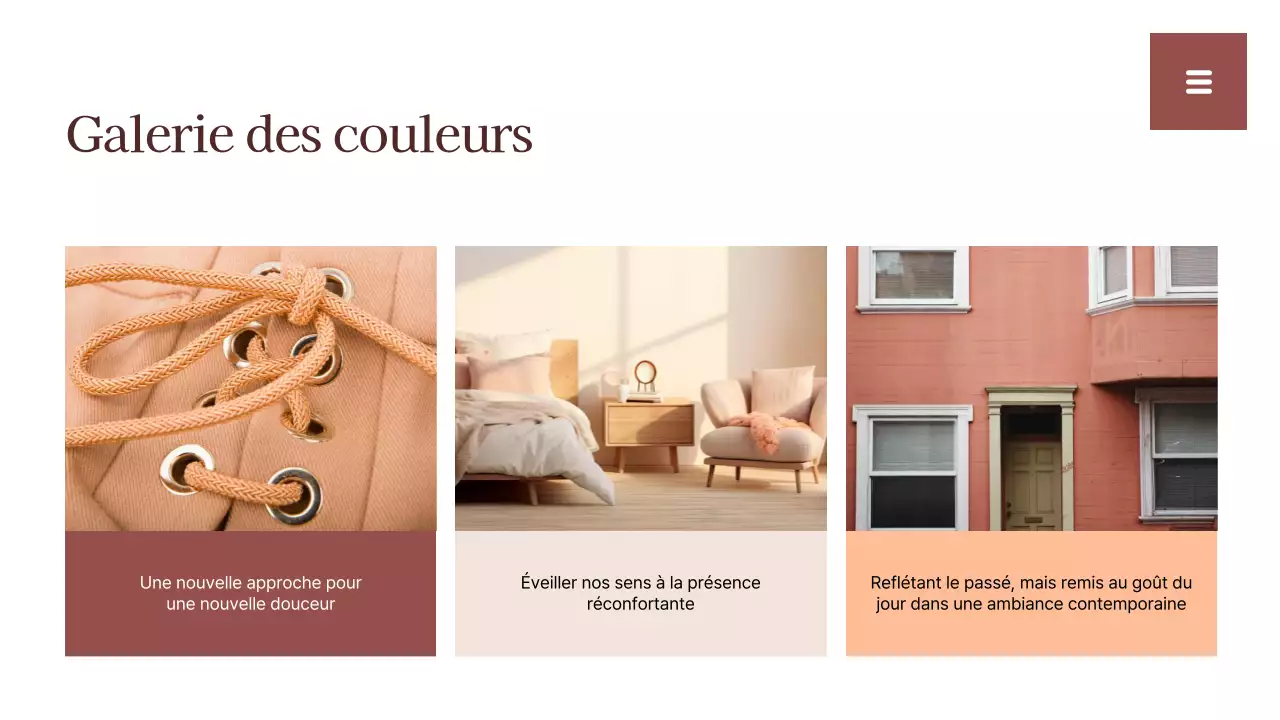 Rapport sur les tendances des couleurs simples beige et blanc Ressources