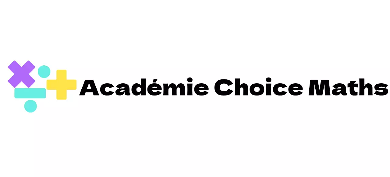 École de maths avec logo multicolore du symbole des maths