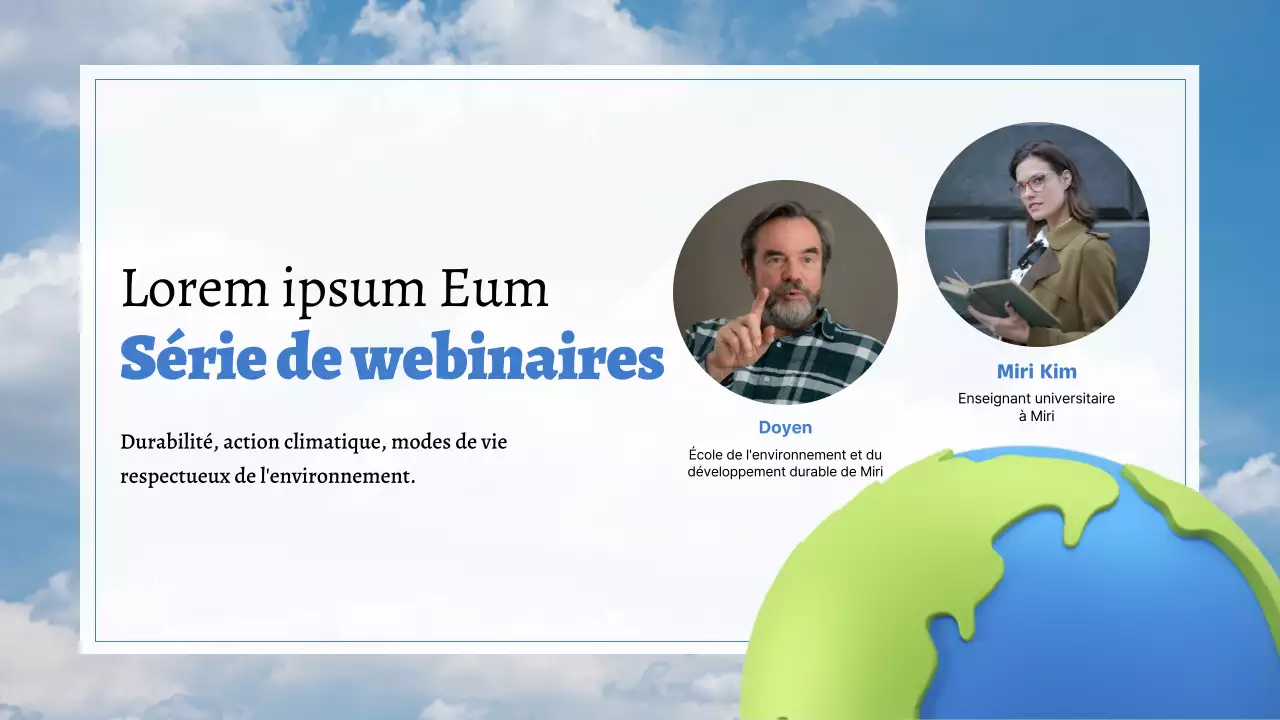 Une ressource simple, bleu clair, pour la Journée de la Terre