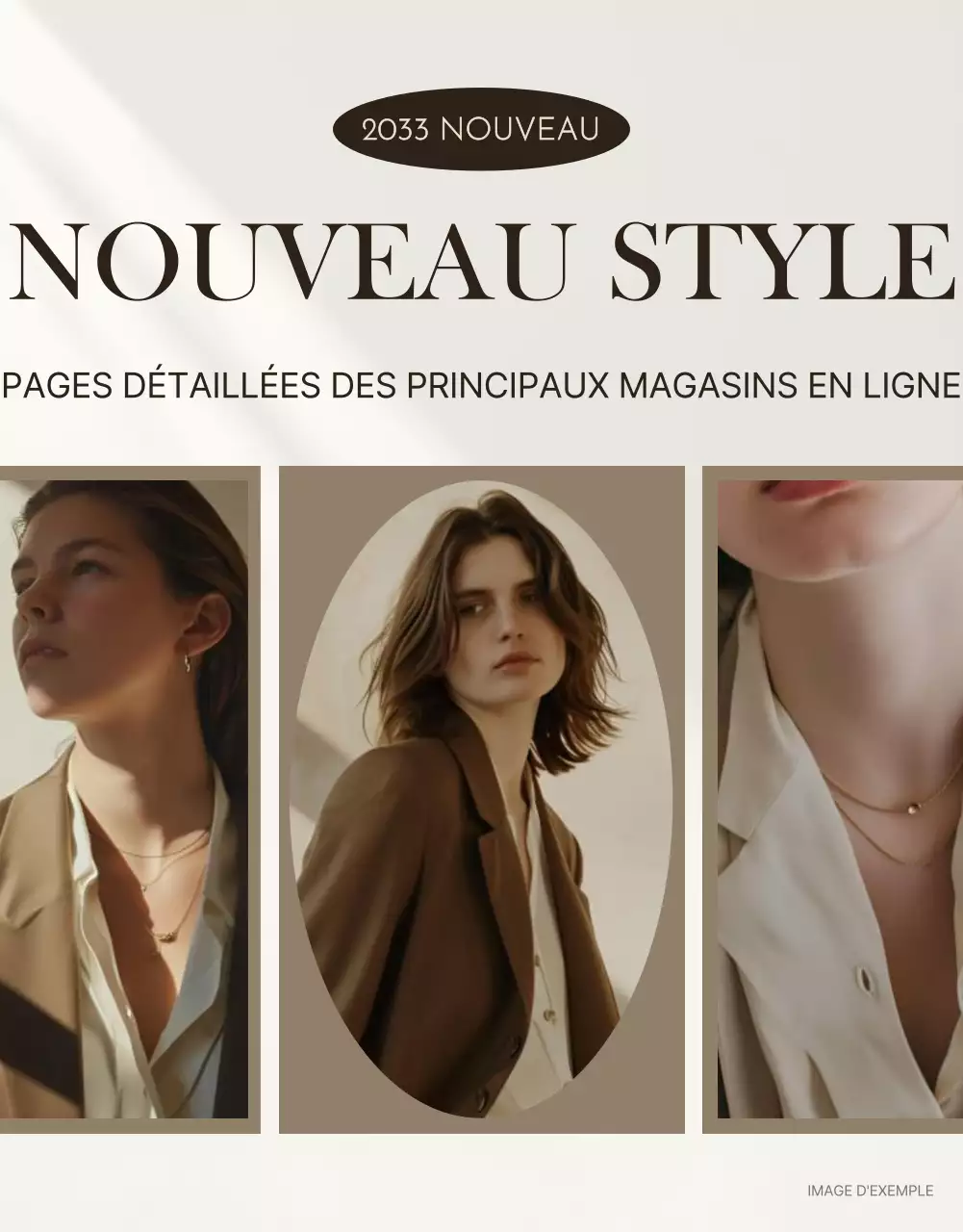 Promouvoir la mode moderne en beige et marron