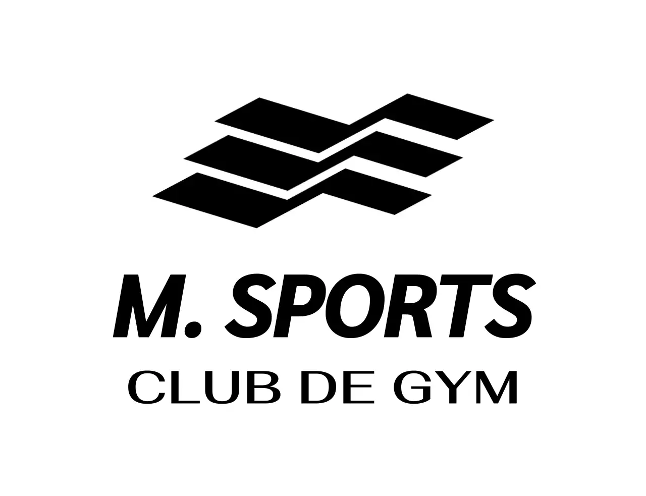 Logo géométrique de la salle de sport