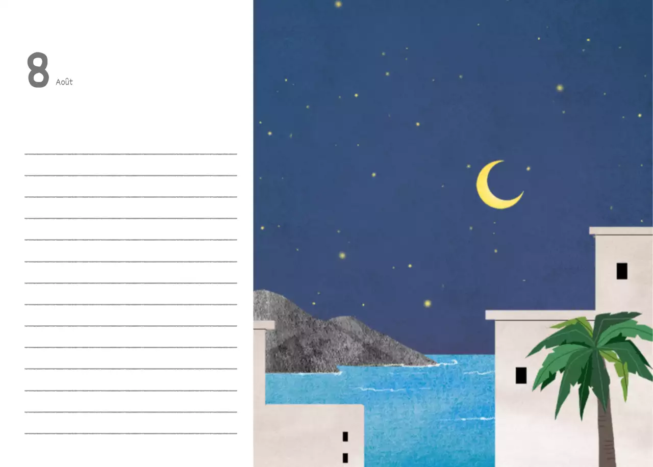 Calendriers mignons avec des illustrations câlines