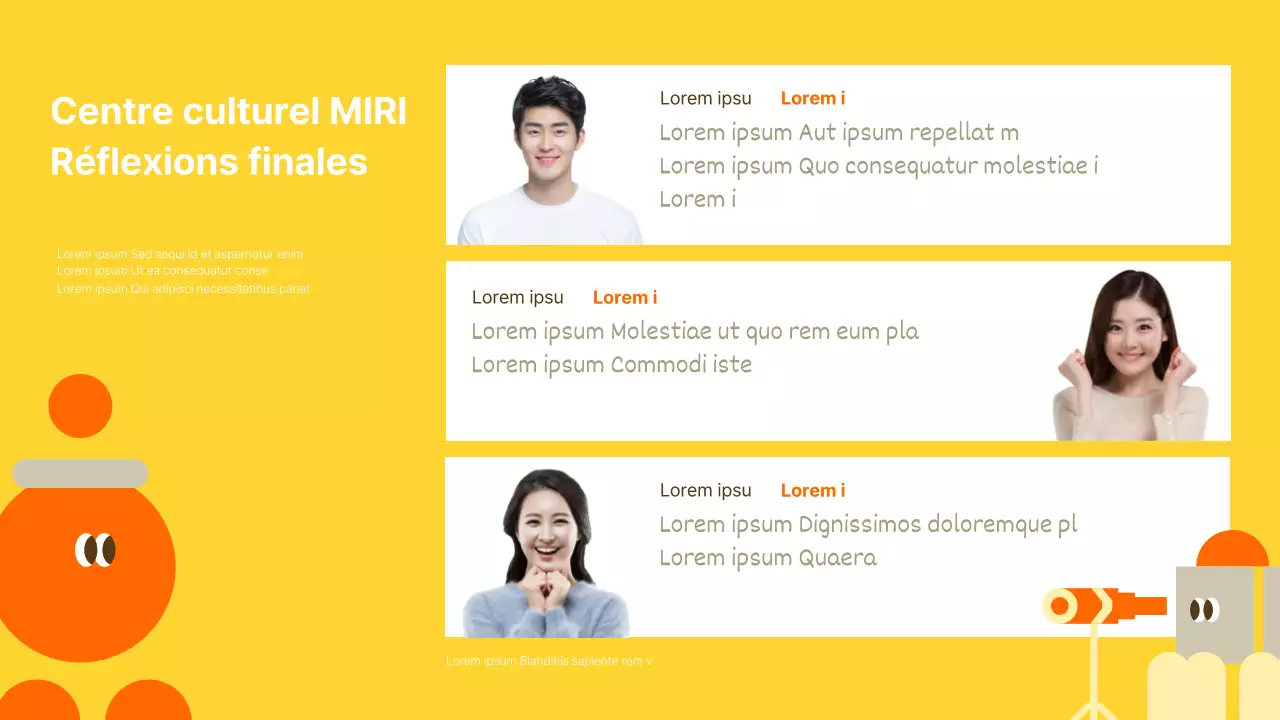 Un simple rapport de performance de fin d'année en jaune et beige