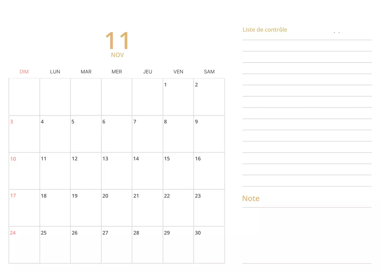 Calendrier de bureau illustré vert sur le thème de la famille